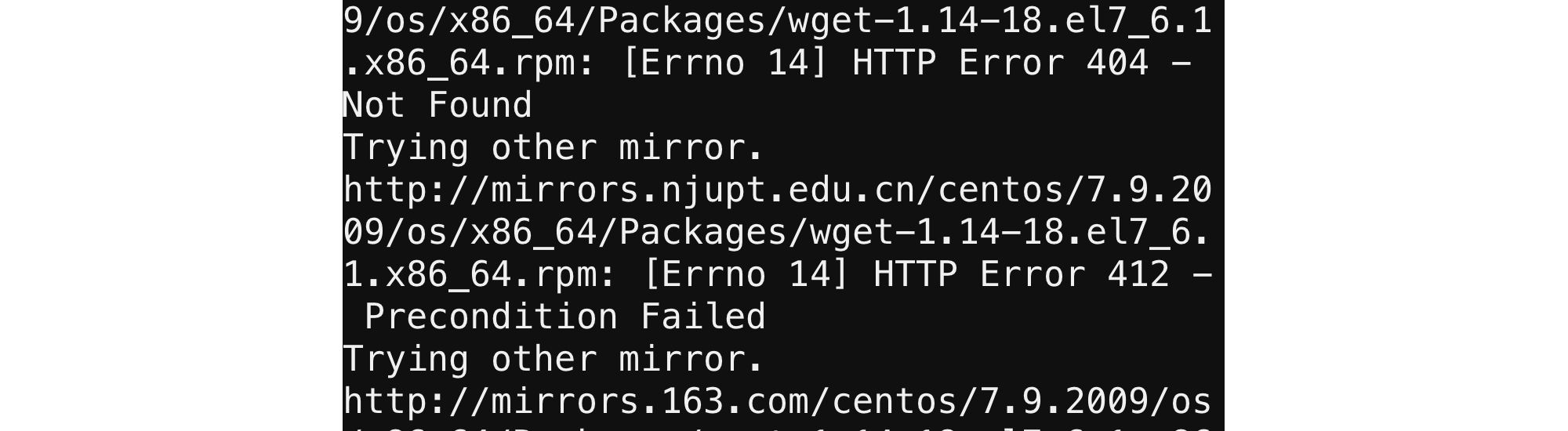  CentOS 7在官方停止维护导致不能安装宝塔面板或其他软件的解决办法 其他教程 第1张